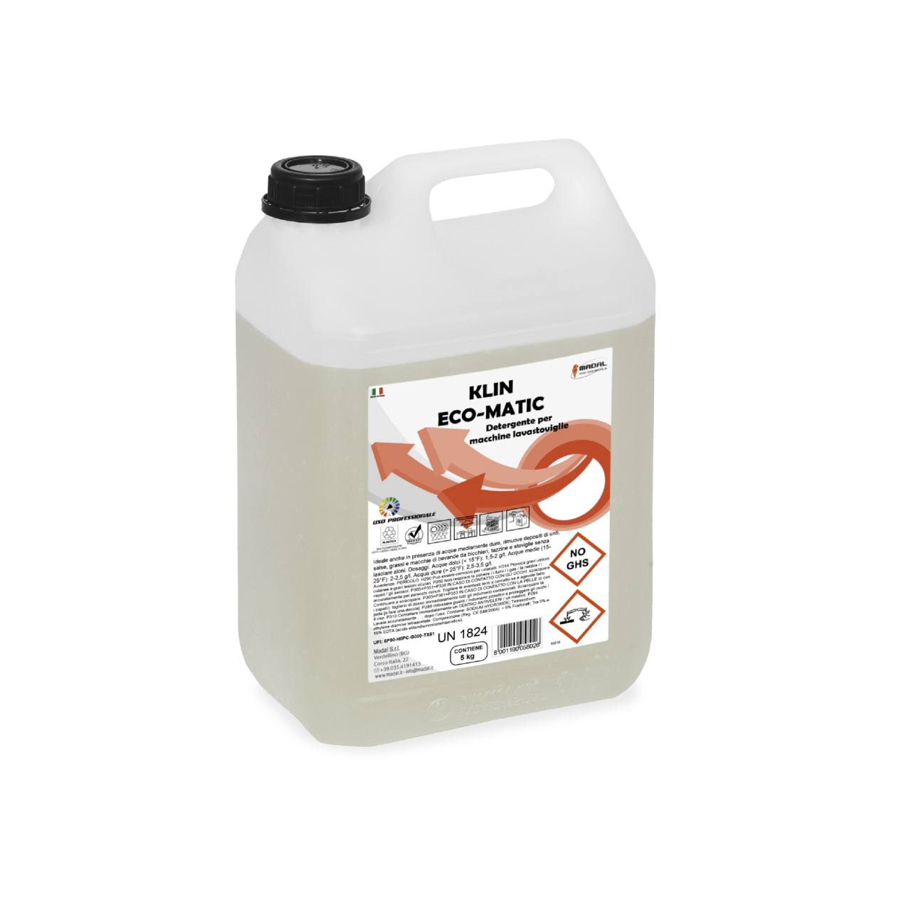 KLIN ECO MATIC - профессиональное моющее средство для посудомоечных машин 5.8кг